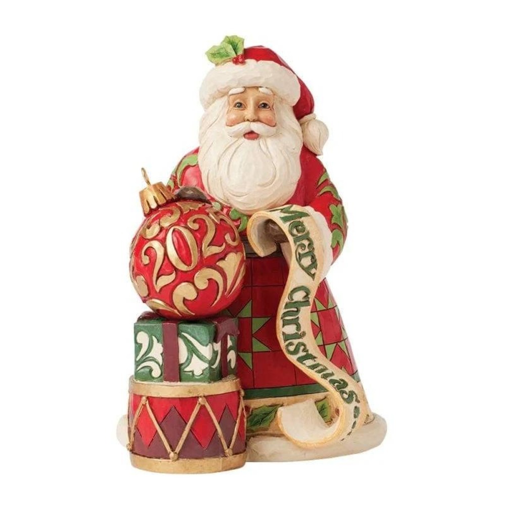 Jim Shore Heartwood Creek 2025 Dated Santa Figurine Christmas Ornament 6017053